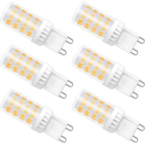 G9 Led Bulb 5w Warm White 2700k, 450lm, Ac 220-240v, G9 Halogen 40w 50w Equivalent, G9 Led Base Lamp Warm White For Indoor Wall Light, Chandelier, Non (1/4)
