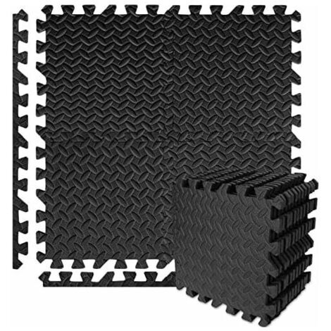 Fitness Floor Protector Mat 30/60 CM, 12 PCS Non-Slip Puzzle Foam Mats, EVA Tiles for Gym Equipment, Yoga, Camping (1/5)