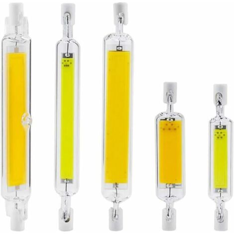 R7S LED COB, Horizontal Socket Light, Spotlight, 5W/10W/20W, 78Mm/118Mm, Double Ended Light, Replacement Metal Halide Lamp,Warm,20w 118mm (1/5)