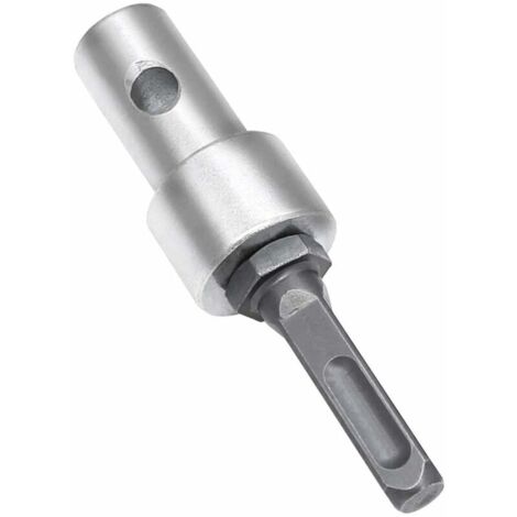 Garden Auger Drill Adapter, SDS Plus to 1/2 (M13 x 15mm) Thread Keyless Drill Chuck Adapter Round Shank for Impact Driver, Impact Drill (1/5)