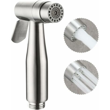 Bidet Manual Sprayer Shattaf Stainless Steel Sprayer - Bidet Head Only, Toilet Water Cleaning Accessories WS024A (1/5)