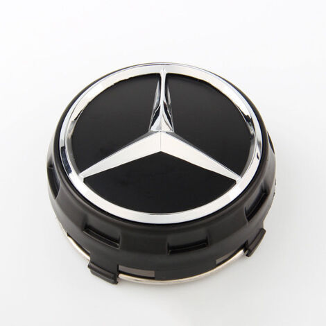 Piece Alloy Rims Wheel Center Set,Mercedes - Benz Hub Cover,Black (1/3)