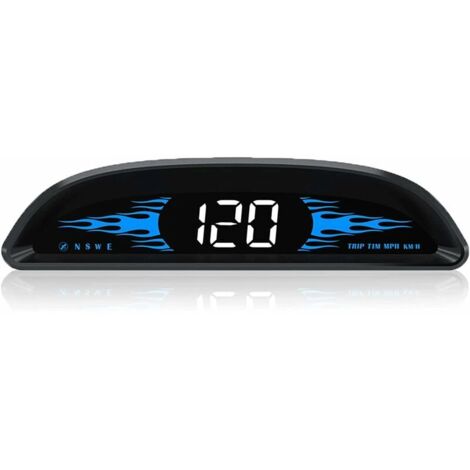 4" Car HUD Speedometer - Universal Windshield MPH/KMH Display - Digital Speedometer - GPS Speedometer - Overspeed Alarm - USB Plug and Play (1/5)