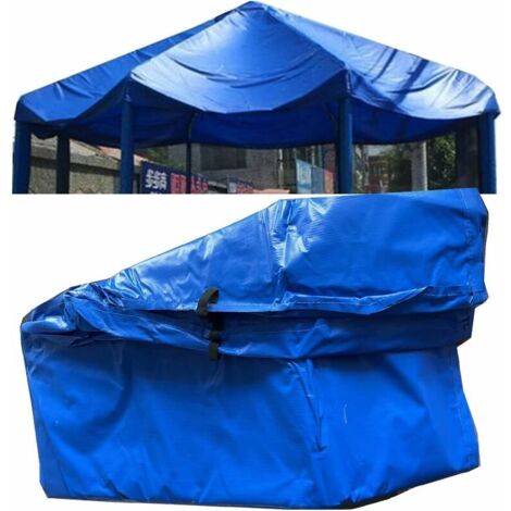 Outdoor Trampoline Tarpaulin, Shade Tarpaulin for Garden Trampoline Tent, Sun Protection from Rain and Snow, Frameless Tarpaulin, Blue - 6 Feet (1/5)