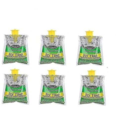 Plextone Environmentally Friendly Disposable Hanging Fly Trap 6 Bag (1/5)