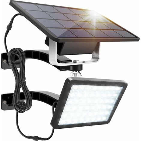 1000 Lumens Powerful Outdoor Solar Light, Solar Led Flood Light with 5000mAh Large Capacity Battery, Continuous Lighting without Motion Sensor for Passageway Garage Garden (1/5)
