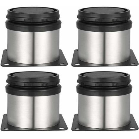 Adjustable Feet 200mm Height Thicken Cabinet Legs Table Legs Furniture Legs, Brushed Stainless Steel, Adjustable Height 0-15mm Come with Stainless Steel Screws (5050mm,4pcs) (1/5)