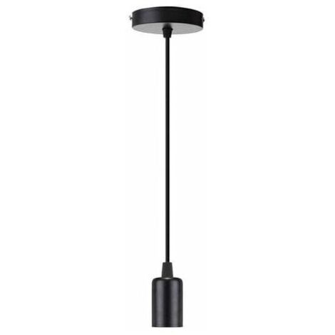 E27 Lamp Holder Pendant Light Ceiling Light Fixture Accessories Pendant Lamp Holder Lamp Holder Ceiling Light Antique Edison Pendant Light - Black (1/4)