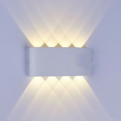 8W Wall Light with Motion Sensor, 3000K Warm White Auto On/Off Switch, Light Sensor for Outdoor/Indoor Wall Light (1/3)
