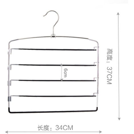 Pants Hanger, 360° Swivel Hangers with Non-Slip Foam Padding for Pants