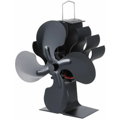 Thermodynamic 4-Blade Wood Stove Fan, Suitable for Solid Wood/Log Fireplaces, Environmentally Friendly Fan (1/5)