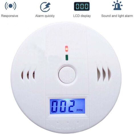 Carbon Monoxide Alarm Detector,CO Alarm Detector,With Sound and Light Prompt,With LCD Display Voice Warning (1/5)