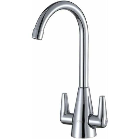 Kitchen Mixer Tap Mixer Basin Faucet Double Handle Hot and Cold Water Faucet Single Hole Faucet Taps Copper Kitchen Faucet Double Switch Basin Faucet (1/5)