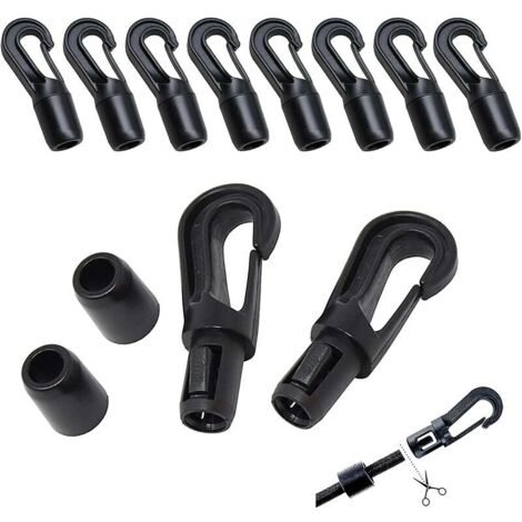 Rope Hook Plastic Rope Carabiner Swivel Trigger Clips 10 Pcs Rubber Tensioner Tension Hook Accesso Hook Bungee Rope Hook (1/5)
