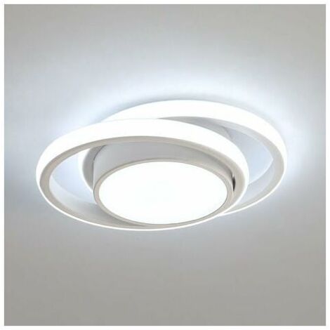 LED ceiling light, 30W luminaire, 29cm diameter round modern design ceiling light for corridor balcony bedroom hallway, natural light 4000K (1/5)