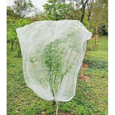 Fruit Tree Netting 1.8m X 1.8m, Plant Insect Netting, Fine Mesh Insect Netting with Drawstring, Anti Bird Netting for Protection Fruit Tree, Tree (1/5)