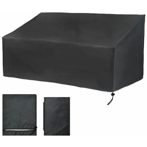 4 Seater Garden Bench Cover, Outdoor Patio Bench Cover Dustproof, Anti-UV, Waterproof, Windproof, Oxford Protective Cover for Sofa (190x66x89cm) (1/5)