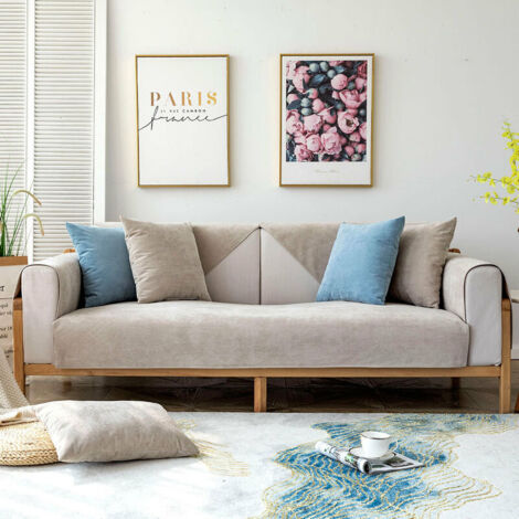 Non-slip leather seat cushion cover for seasonal use, waterproof and waterproof sofa cushion 90160 (1/5)