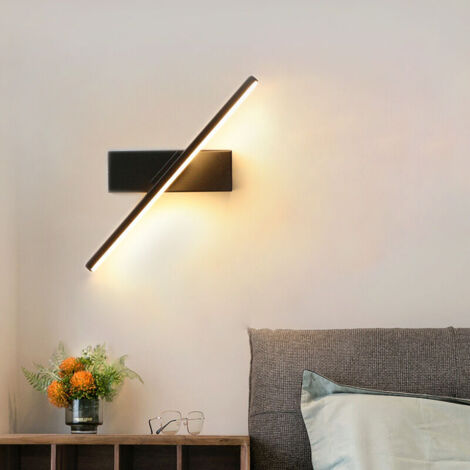 Bedroom Bedside Wall Lamp 330° Rotatable Light Angle Adjustable Indoor LED Wall Sconce Simple Aluminum Light Fixture AC110/220V (1/5)