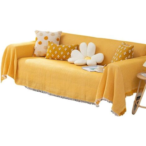 Sofa Cover, Couch Protector, Washable Couch Cover, Dog Couch Cover, Pet Cushion, Knit Technique, Sectional Couch Cover, Living Room Couch Cover, Cotton Bl (1/5)