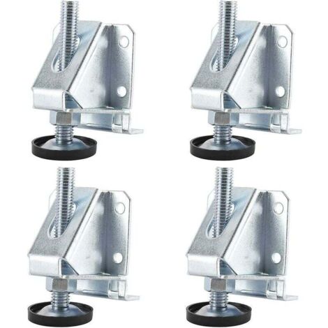 4 Pack Heavy Duty Furniture Leveling Legs 7.5cm Height Adjustable Hex Nuts For Furniture, Cabinets, Workbench (1/5)