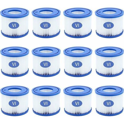 8 Pack Type VI Swimming Pool Filter Cartridges for Bestway Size 6-58323 (1/5)