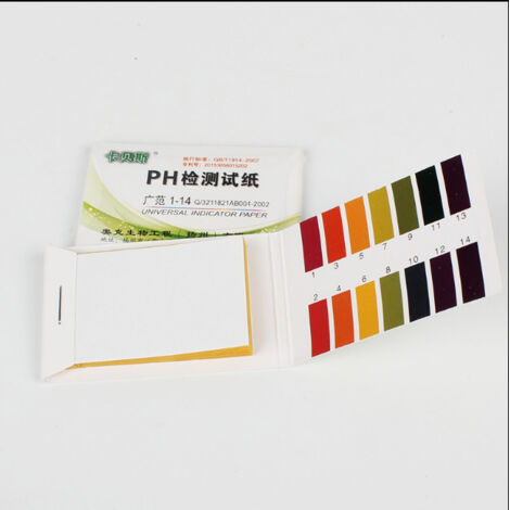 80 Pieces -Water Quality Test Strips, Suitable for Water Quality, Fruits, Amniotic Fluid, Cosmetics, Soil or Urine, etc. Easy, Accurate and Quick Test of pH (1/3)