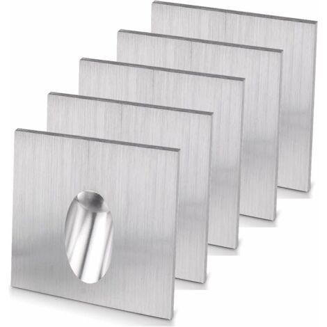 5 Pack Square Recessed LED Recessed Spot Light for Stairs Porch Pathway 1W AC 100-245V Warm White (1/5)