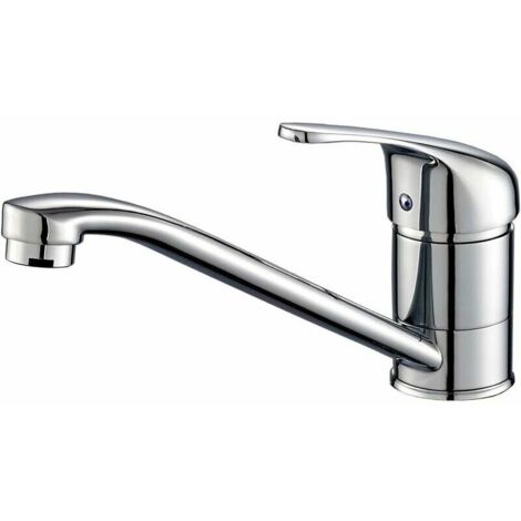 Classic Single Handle Kitchen Faucet, 360 Degree Swivel Brass Single Hole Mixer Tap (1/5)