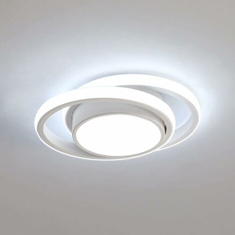 LED Ceiling Light 32W 6000K Round Flush Mount Modern White Ceiling Light Near Ceiling Lights for Bedroom Kitchen Dining Room Ceiling Lights (Cool White) (1/5)