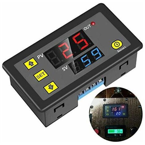 DC 12V 20A Programmable Digital Relay Timer Time Cycle Delay Switch Module (1/5)