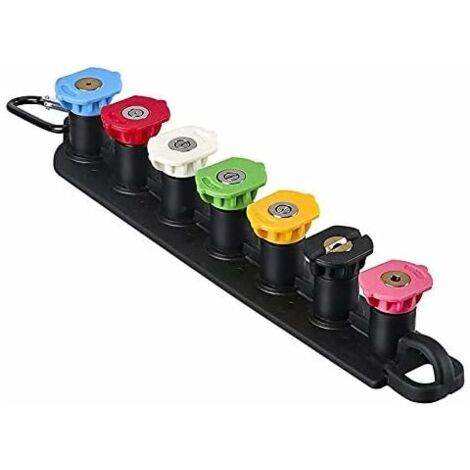 High Pressure Washer Nozzle Tip Set with Nozzle Holder, 7 Spray Tip Tips, 1/4 inch Quick Connect, 4000 PSI (1/5)