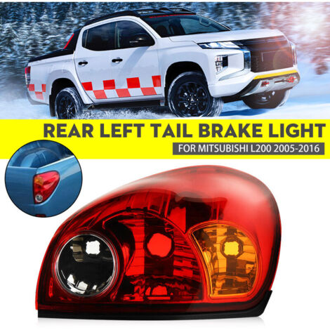 Rear Left Tail Light Indicator Brake Light Cover With Wiring For Mitsubishi L200 2005-2016 Without Bulb(red Left) (1/5)