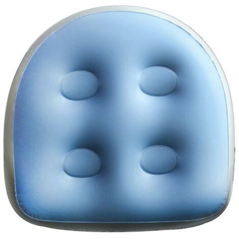 Elegant seat cushion, with suction cup, bathtub spa cushion, soft inflatable massage cushion, comfortable and durable hot tub (1/4)