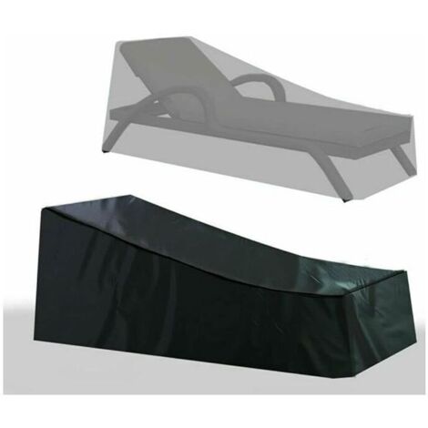 Sun Lounger Cover, Waterproof Sun Lounger Cover, Patio Furniture Cover, Upgraded 210D Heavy Duty Outdoor Sun Lounger Cover, Durable Oxford Fabric Fade Resistant in All Weather (1/5)
