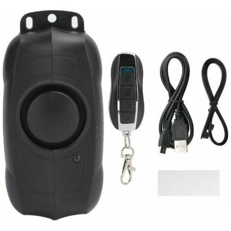 150dB Anti-theft Bike Motorcycle Alarm Security Wireless Vibration Sensor with Remote Control One Piece GHOST (1/5)