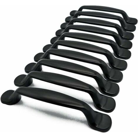 10x Kitchen Cabinet Door Handles Cupboard Drawer Bedroom Furniture Pull 128MM Pitch, Aluminum, with screws (1/5)