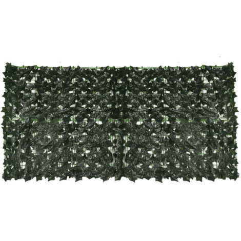 3.3x9.8ft 1x3m Artificial Fence Artificial hedges Trellis Ivy Leaf Faux Garden Fence Ornament Private Screen Balcony Wall (1/5)