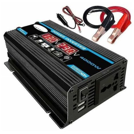New 4000w 12v 220v/110v Led Ac Car Power Inverter Converter Charger Inverter Adapter Dual Usb Transformer Modified Sine Wave (1/5)