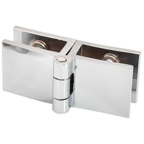 4Pcs Glass Door Hinges No Drilling Glass Hinge Adjustable Shower Glass Door Clamp Zinc Alloy 180 Degree