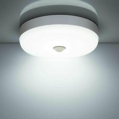 LED Ceiling Light Motion Sensor 12W 1500LM 6500K Cool White IP56 Waterproof Round LED Ceiling Light for Outdoor Indoor Staircase Bathroom Garage Corridor [Energy Class E], Versailles (1/5)