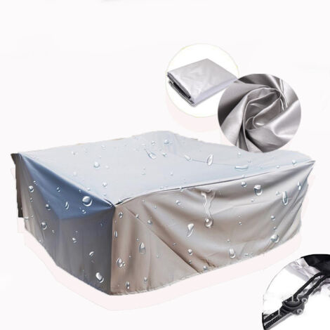 Garden Furniture Covers , Rectangular/Square Waterproof, Anti-UV, 210D Oxford Fabric Cover Silver 12312374CM (1/5)