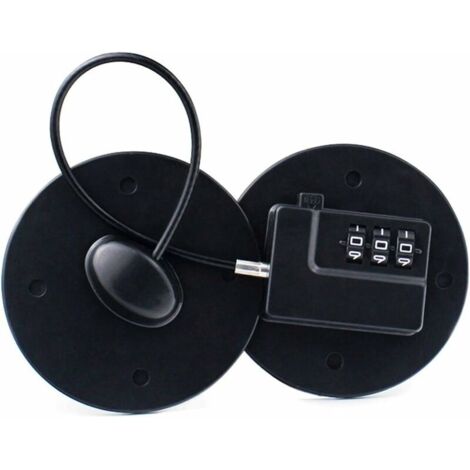 Code Combination Self Adhesive Fridge Lock, Code Lock with Cable for Baby Child Safety, Fridge Door/Window/Drawer/Cabinet Block - Black