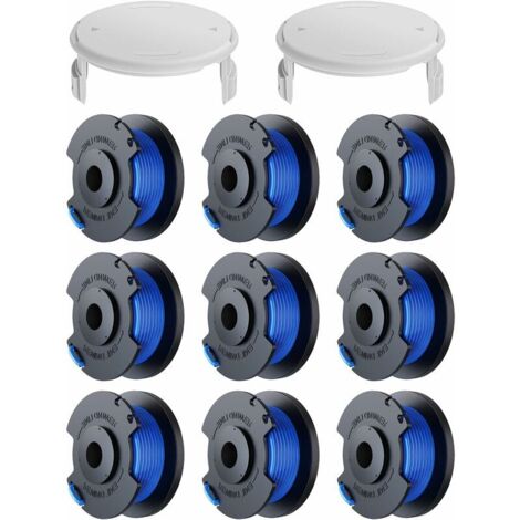 11 Pack Trimmer Line Spool replacements for Ryobi One + AC14RL3A 18v 24v 40v Trimmer, Spool Ø 1.6mm, Length 30.17m (9 Trimmer Line Spool, 2 Cover) (1/5)