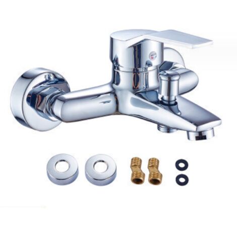 Modern Full Brass Bathroom Single Handle Bathtub Shower Faucet Mixer Valve Kit Bathroom Tub Faucet With Accessories (1/5)