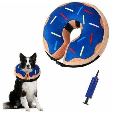 Inflatable Dog Collar Dog Collar Cat Cone Soft Dog Collar for Recovery Protective Dog Collar Post Surgery Prevent Dogs Biting and Licking Wounds (1/5)