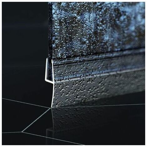 Collapsible shower barrier and water dam retention system. Foldable and transparent and keeps the water within the threshold. (1/5)