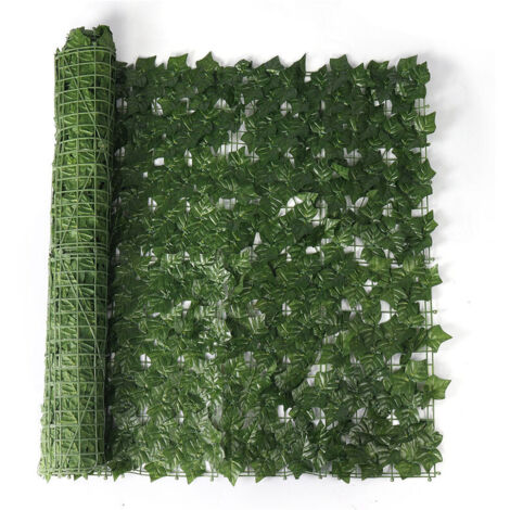 157x39'' 1x4m Artificial Hedge Ivy Leaf Garden Fence Privacy Screen Balcony Cover sweet potato leaves (1/5)