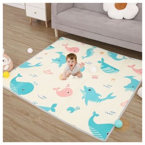 Baby Floor Play Mat, Foldable Play Mat for Babies and Toddlers, Double Sided, Non-Slip, XPE Foam (1/5)