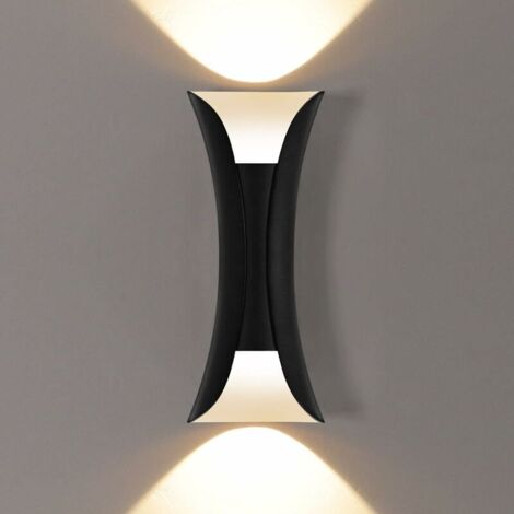 10W Creative Modern Wall Lamp LED Wall Light Wall Lamp Waterproof IP65 Aluminum LED Wall Washer Indoor Outdoor Black (1/5)